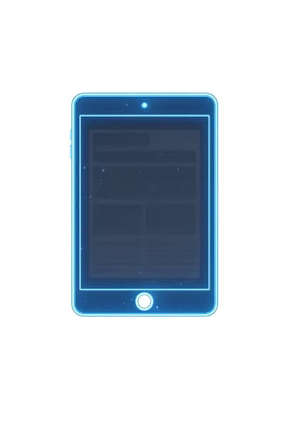 Site responsivo em Tablet